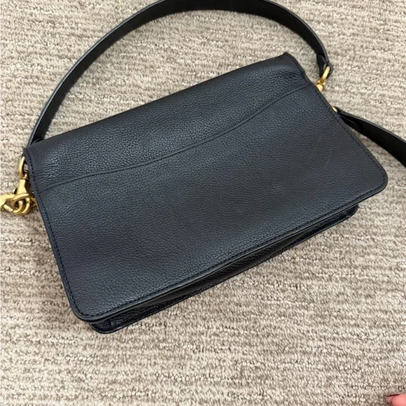 Coach Black Crossbody Bag with Gold Accent - Picture 6 of 7